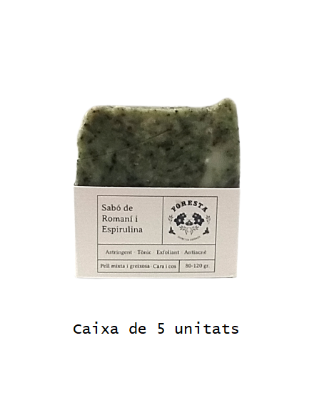 Caixa de sabons de romaní i espirulina (5 u.)